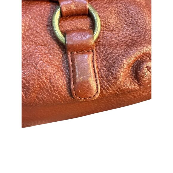 Hobo International Leather Shoulder Bag With Dual Front Pockets Adjustable Strap - Picture 7 of 11